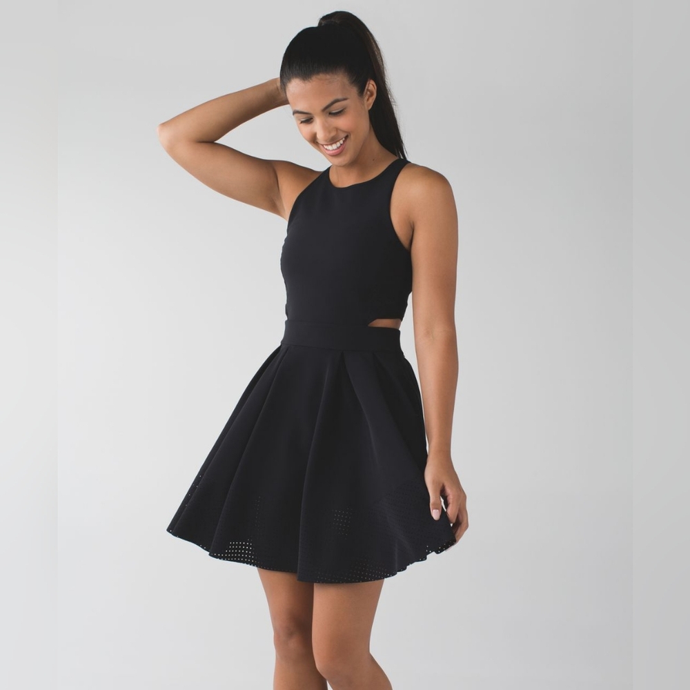 RARE Lululemon Away Dress Black sz M